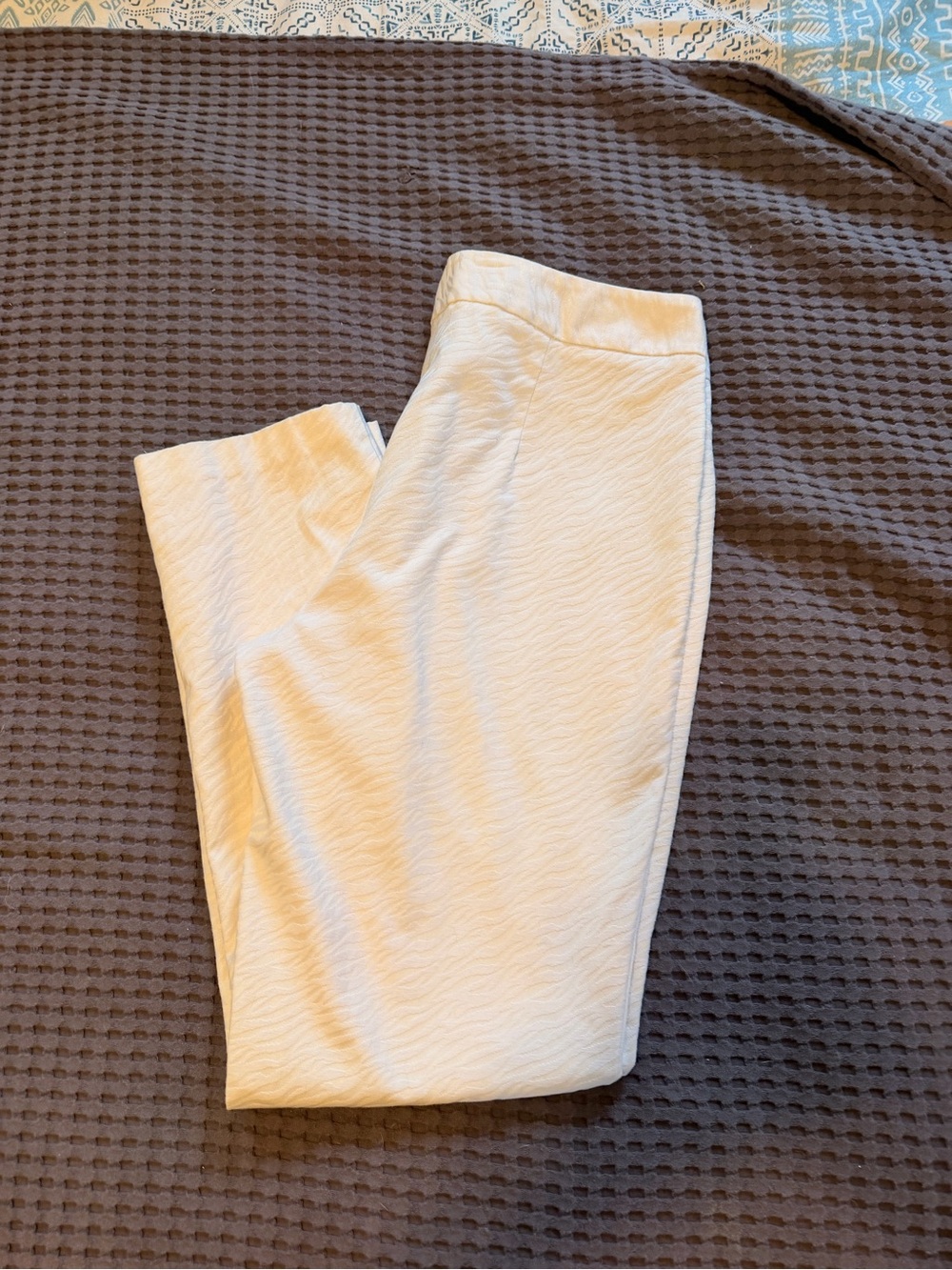 Roz & Ali Cream Ankle Pants